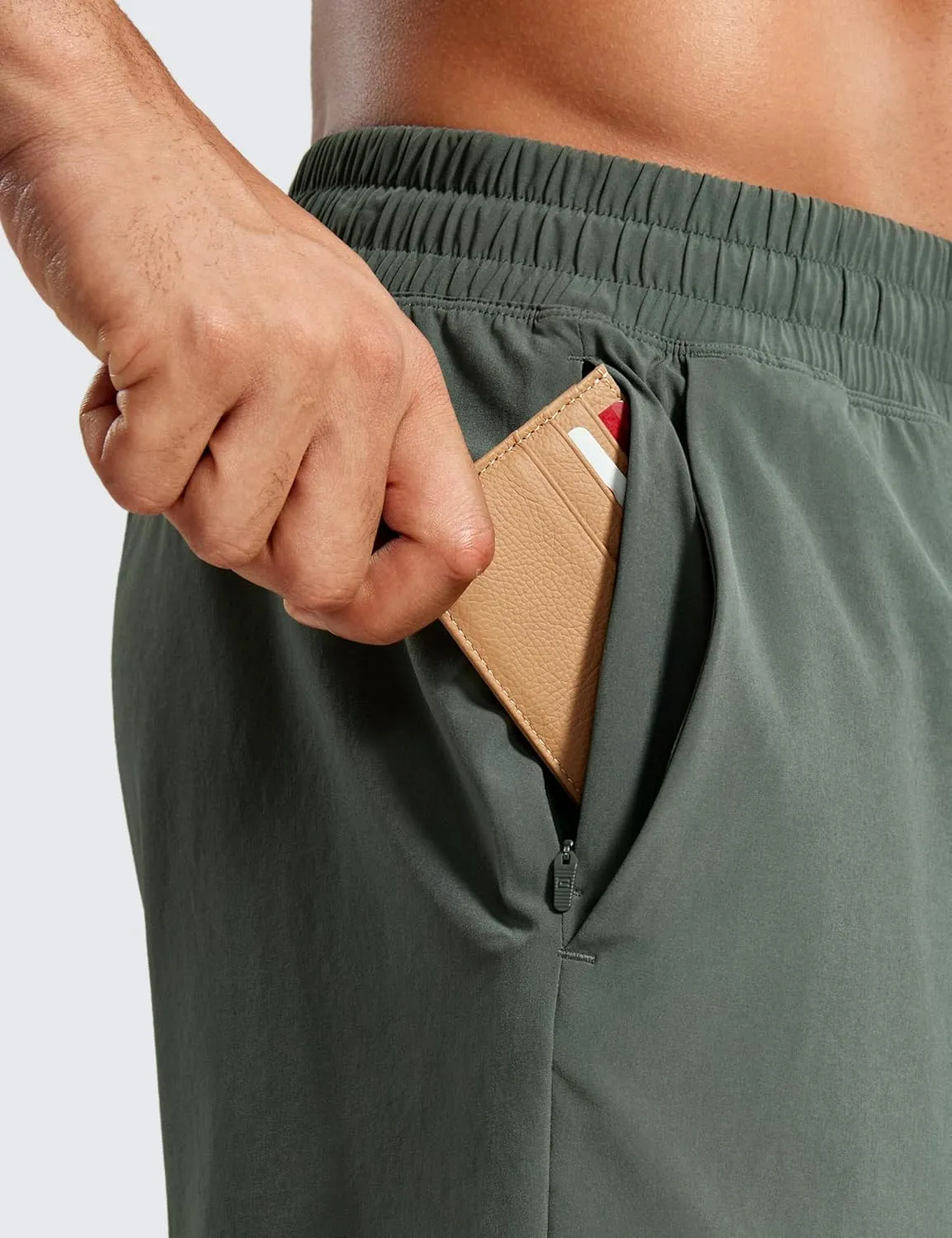 CRZ YOGA 2 in 1 Mens Athletic Shorts 5'' with Liner Quick Dry Lightweight for Running Sports Gym with Pockets