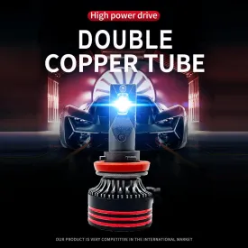 KATZEIST H4 LED Fog Light Bulbs 12000LM Super Bright, IP68 Waterproof, 1:1 Mini Size Plug & Play for Trucks/SUVs/Jeeps Pack of 2