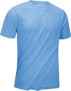 KEFITEVD Men's Short Sleeve UPF 50  Sun Protection Shirts Quick Dry Rashguard Swim Shirt SPF Workout Fishing Athletic T-Shirt