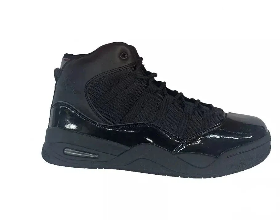 Men's Black High-Top Basketball Shoes Outdoor Sneakers Sports Boots Tennis Shoes
