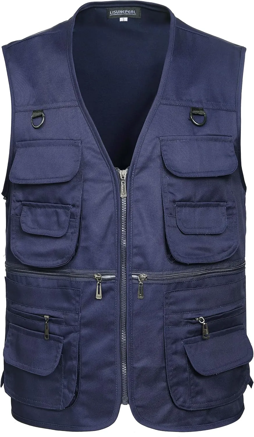 Men??s Fishing Vest Summer Outdoor Work Safari Travel Photo Vest with Multi Pockets
