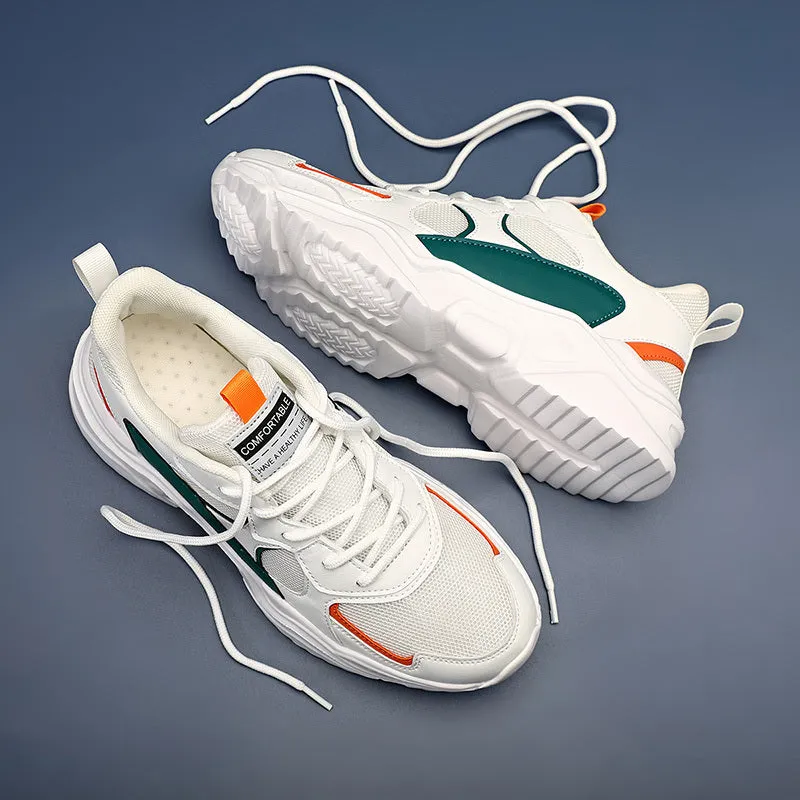 Men's Lightweight Breathable Lace Up Casual Sport Shoes Sneakers