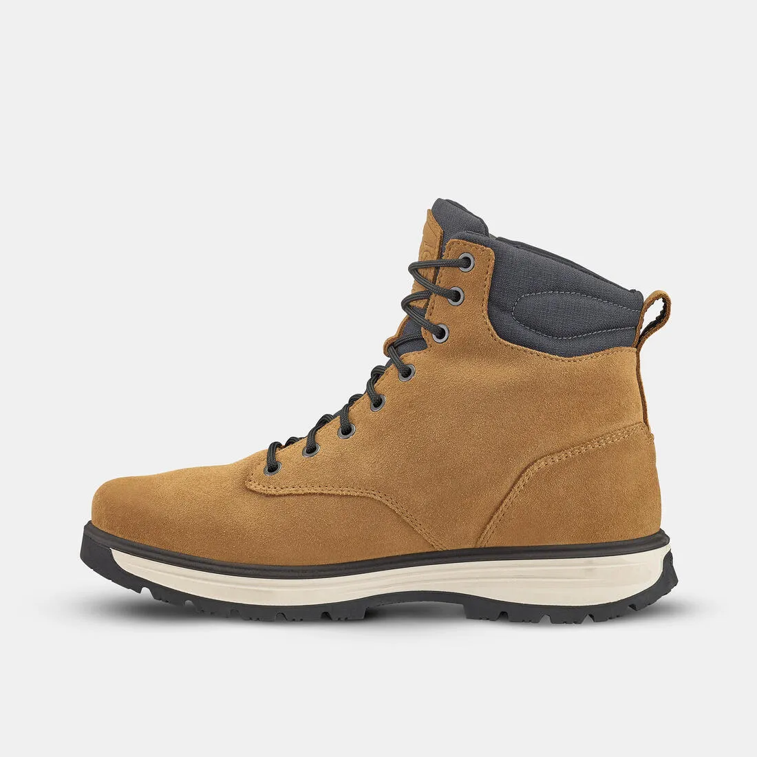 Men’s Warm and Waterproof Leather Hiking Boots - SH500 high