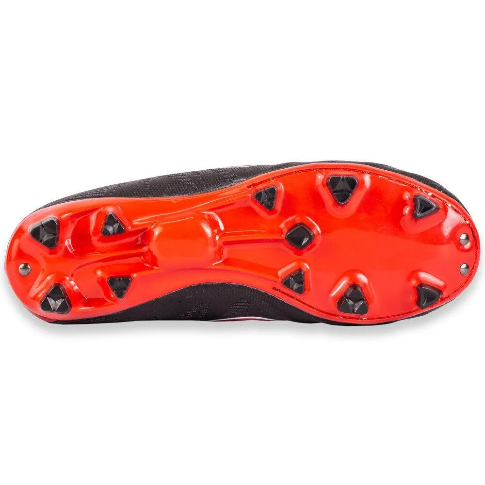 NOMIS Immortal FG Football Boots - Black/Red - Shoe - Youth - Kids - Junior