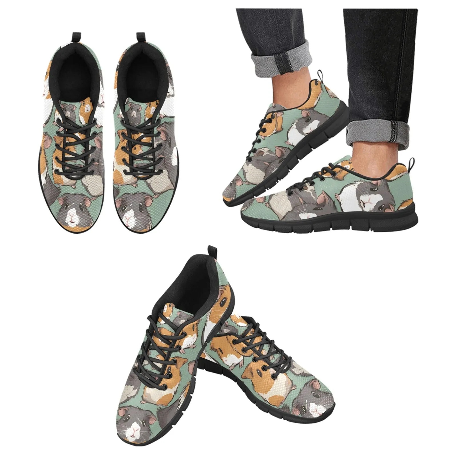 Women's Guinea Pig Sneakers (Model 055)
